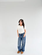 Round Neck Short Sleeve Basic Top