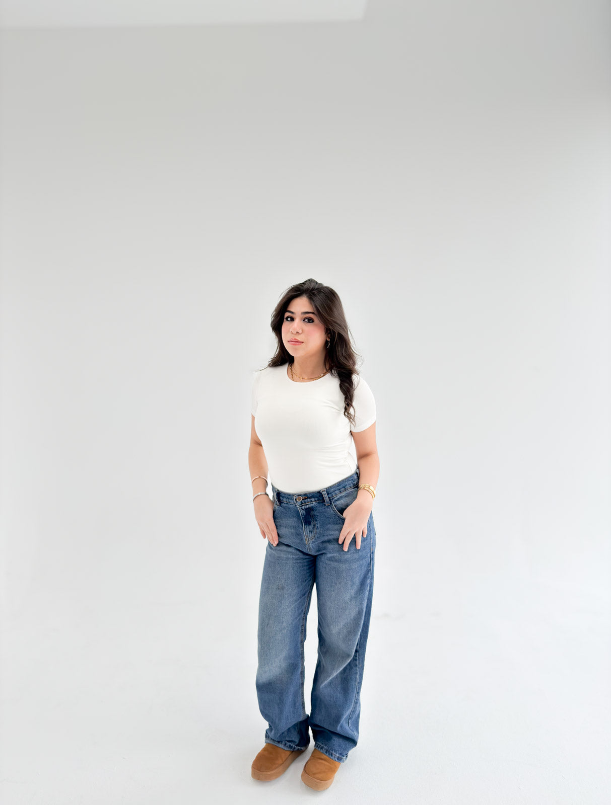 Round Neck Short Sleeve Basic Top