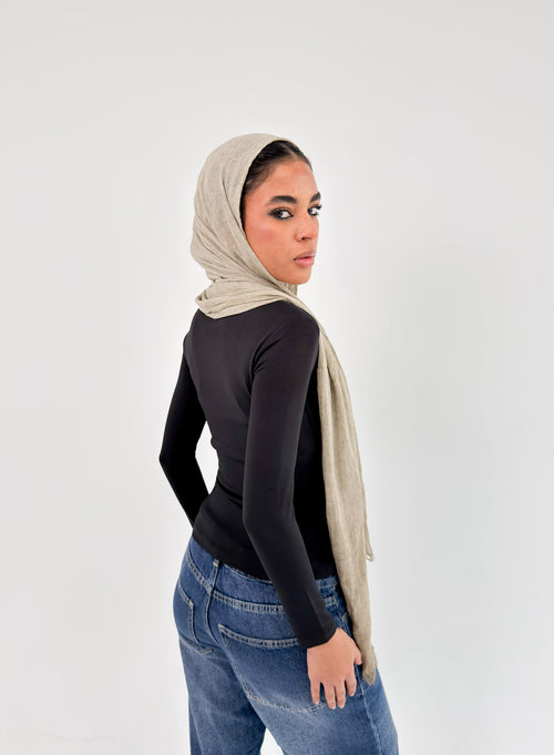 Black Round Neck Long Sleeve Basic Top
